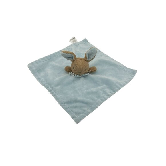MTY International Rabbit Bunny Lovey Soother Security Blanket Plush‎ Blue - Picture 1 of 6
